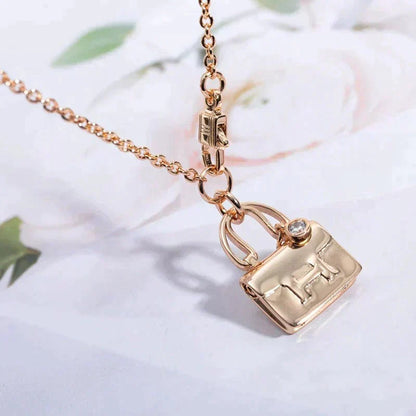 [⭐Maelin]AMULETTE PEDANT ROSE GOLD NECKLACE