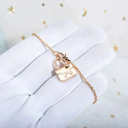 [⭐Maelin]AMULETTE PEDANT ROSE GOLD NECKLACE