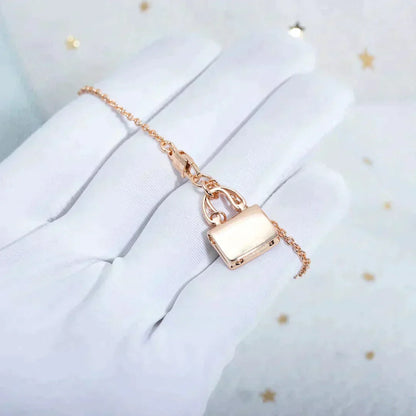 [⭐Maelin]AMULETTE PEDANT ROSE GOLD NECKLACE