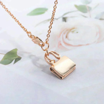 [⭐Maelin]AMULETTE PEDANT ROSE GOLD NECKLACE