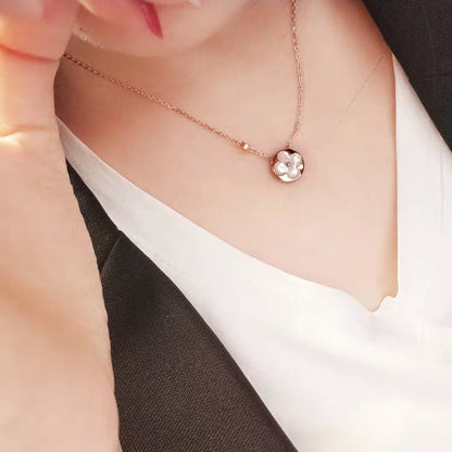 [⭐Maelin]SUN MOP GOLD 1 DIAMOND NECKLACE