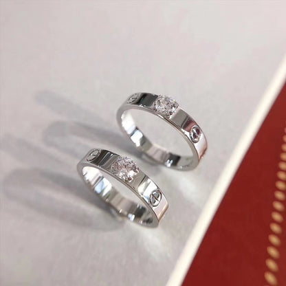[⭐Maelin]LOVE RING 3.6MM 1 BIG DIAMOND