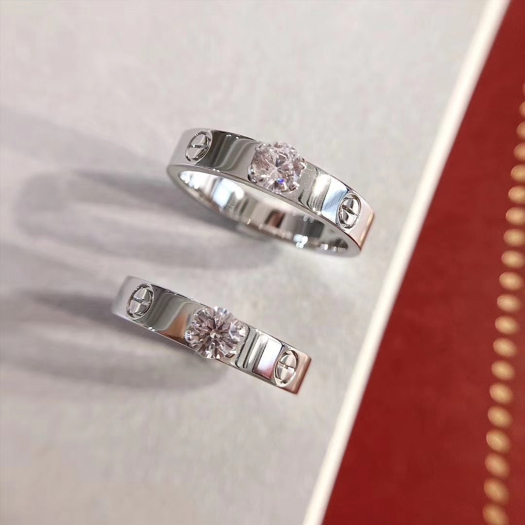[⭐Maelin]LOVE RING 3.6MM 1 BIG DIAMOND