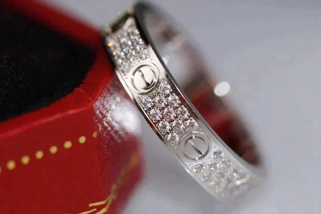 [⭐Maelin]LOVE RING 3.6MM DIAMOND PAVED