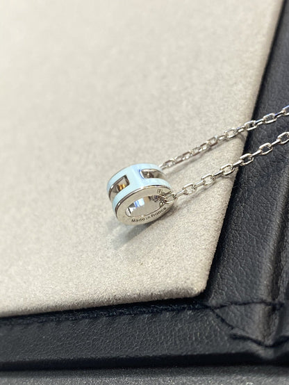 [⭐Maelin]POP H LIGHT BLUE NECKLACE