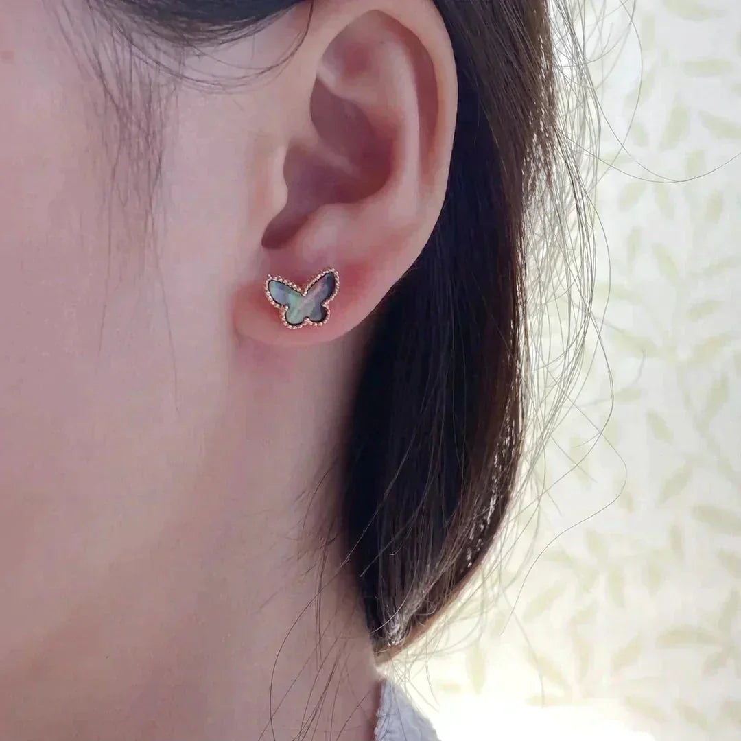 [⭐Maelin]BUTTERFLY DARK MOP  EARRINGS