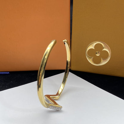 [⭐Maelin]VOLTE UPSITE DOWN DIAMOND GOLD OPEN BRACELET