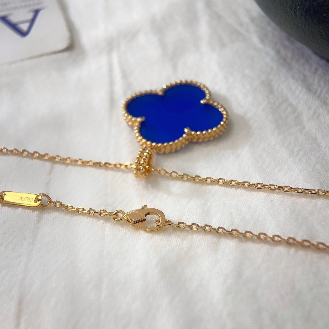 [⭐Maelin]CLOVER 25MM NECKLACE TURQUOISE ROSE GOLD