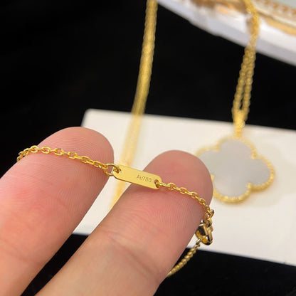 [⭐Maelin]CLOVER 25MM MOP LARGE PENDANT NECKLACE