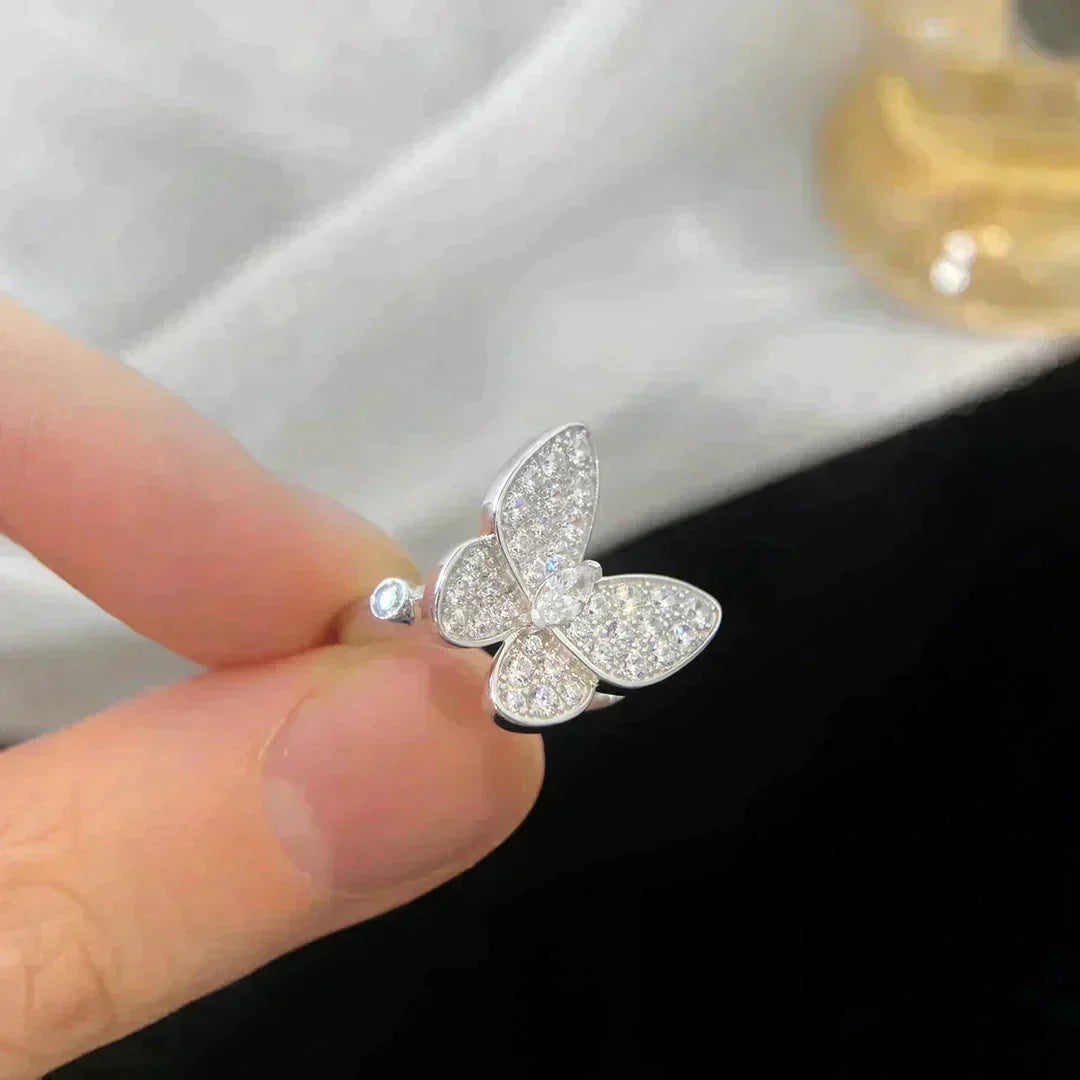 [⭐Maelin]BUTTERFLY DIAMOND RING