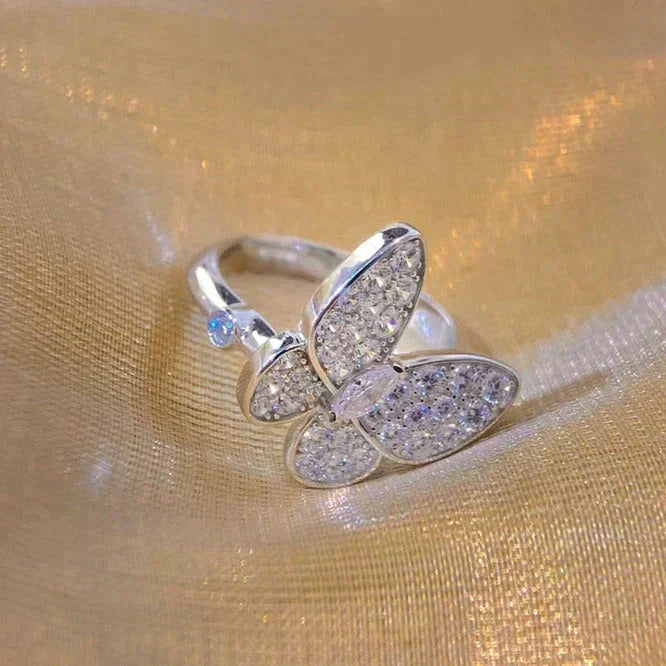 [⭐Maelin]BUTTERFLY DIAMOND RING