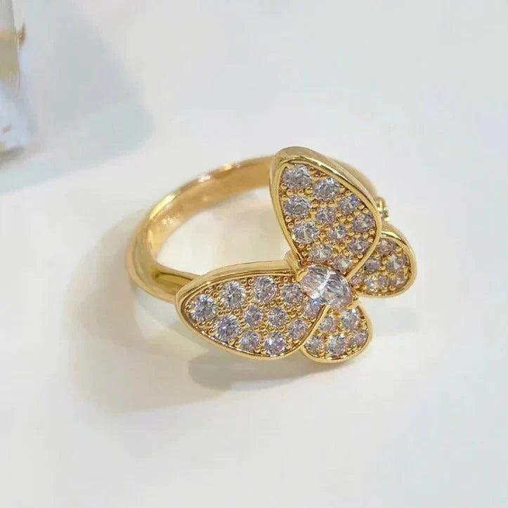 [⭐Maelin]BUTTERFLY DIAMOND RING
