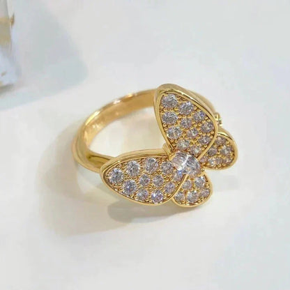 [⭐Maelin]BUTTERFLY DIAMOND RING