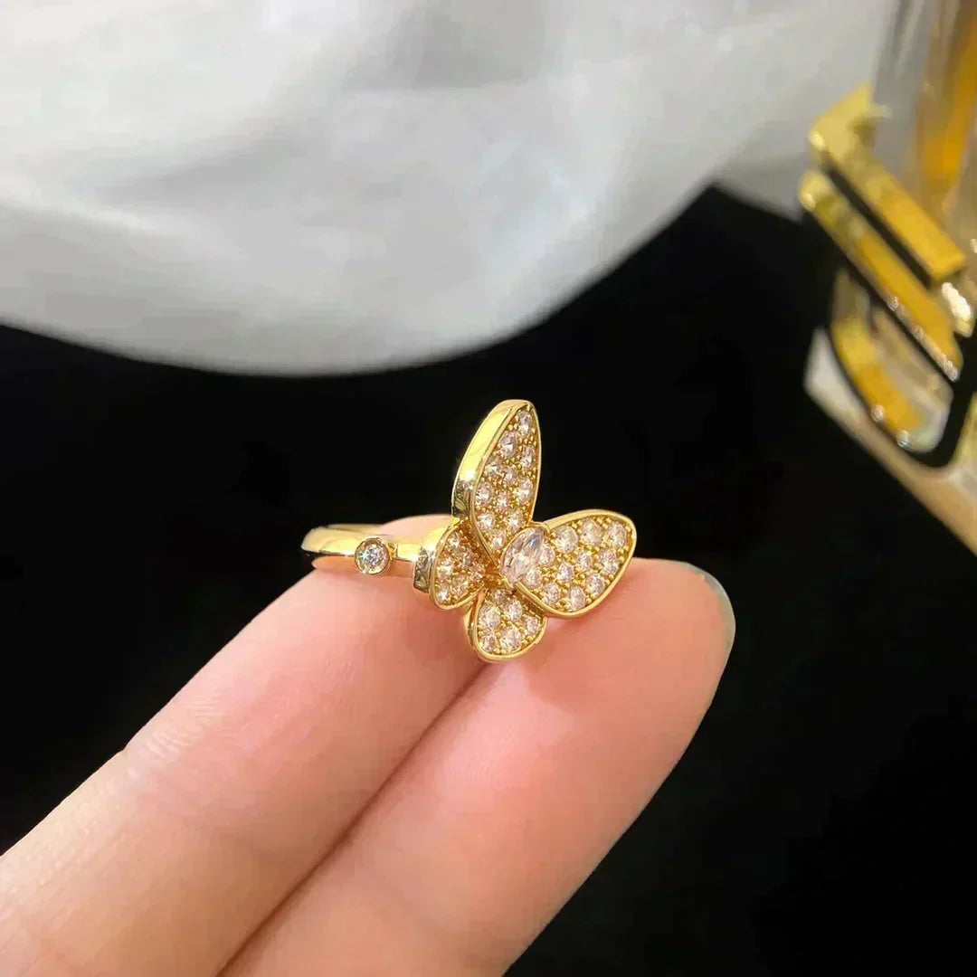 [⭐Maelin]BUTTERFLY DIAMOND RING