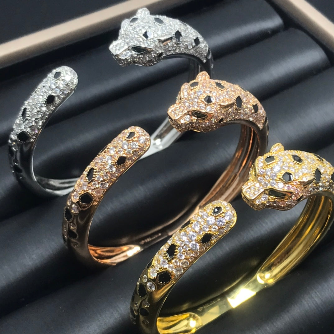 [⭐Maelin]PANTHERE BIG BRACELET DIAMONDS