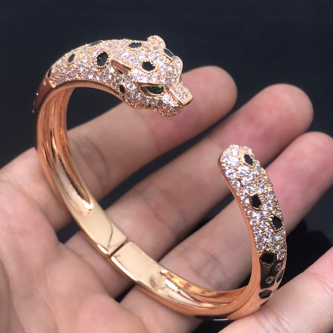 [⭐Maelin]PANTHERE BIG BRACELET DIAMONDS