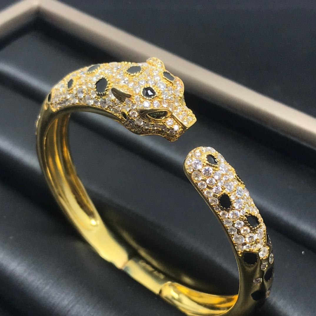 [⭐Maelin]PANTHERE BIG BRACELET DIAMONDS