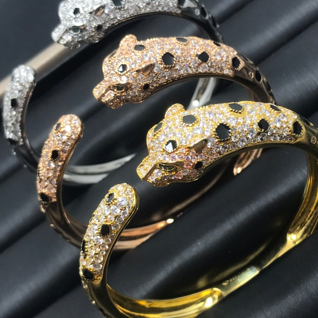 [⭐Maelin]PANTHERE BIG BRACELET DIAMONDS