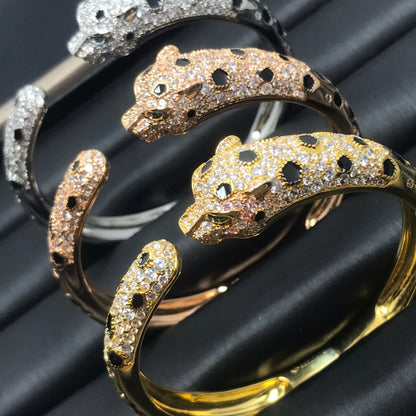 [⭐Maelin]PANTHERE BIG BRACELET DIAMONDS
