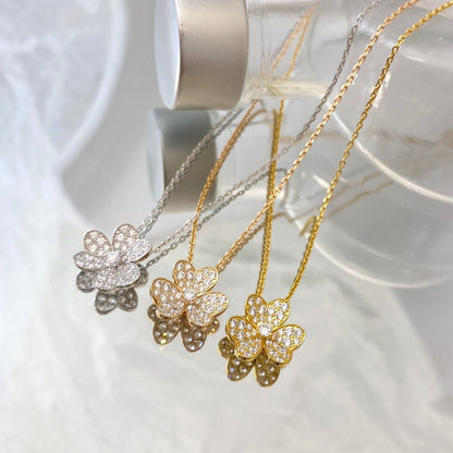 [⭐Maelin]FLOWER DIAMOND NECKLACE