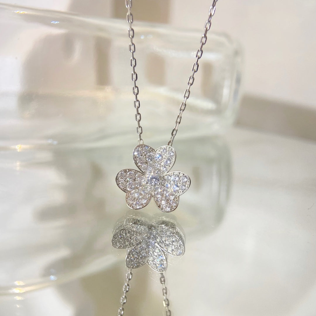 [⭐Maelin]FLOWER DIAMOND NECKLACE