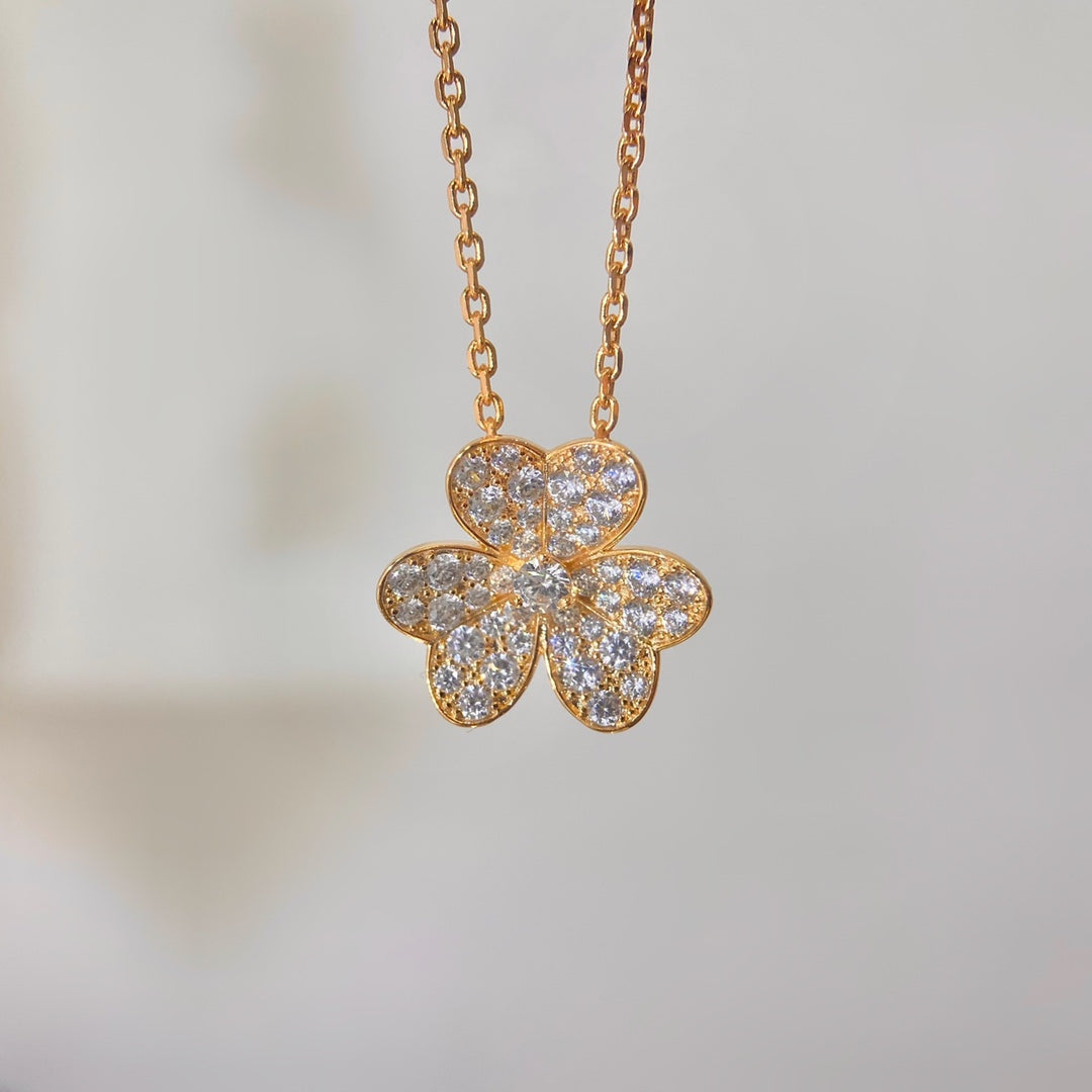 [⭐Maelin]FLOWER DIAMOND NECKLACE