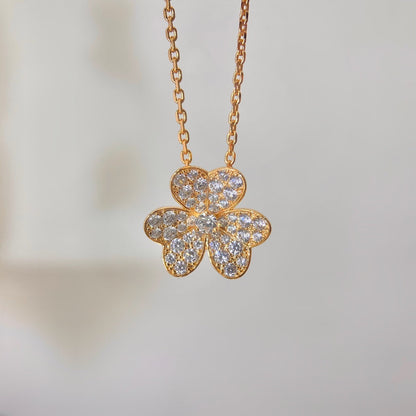 [⭐Maelin]FLOWER DIAMOND NECKLACE