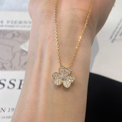 [⭐Maelin]FLOWER DIAMOND NECKLACE