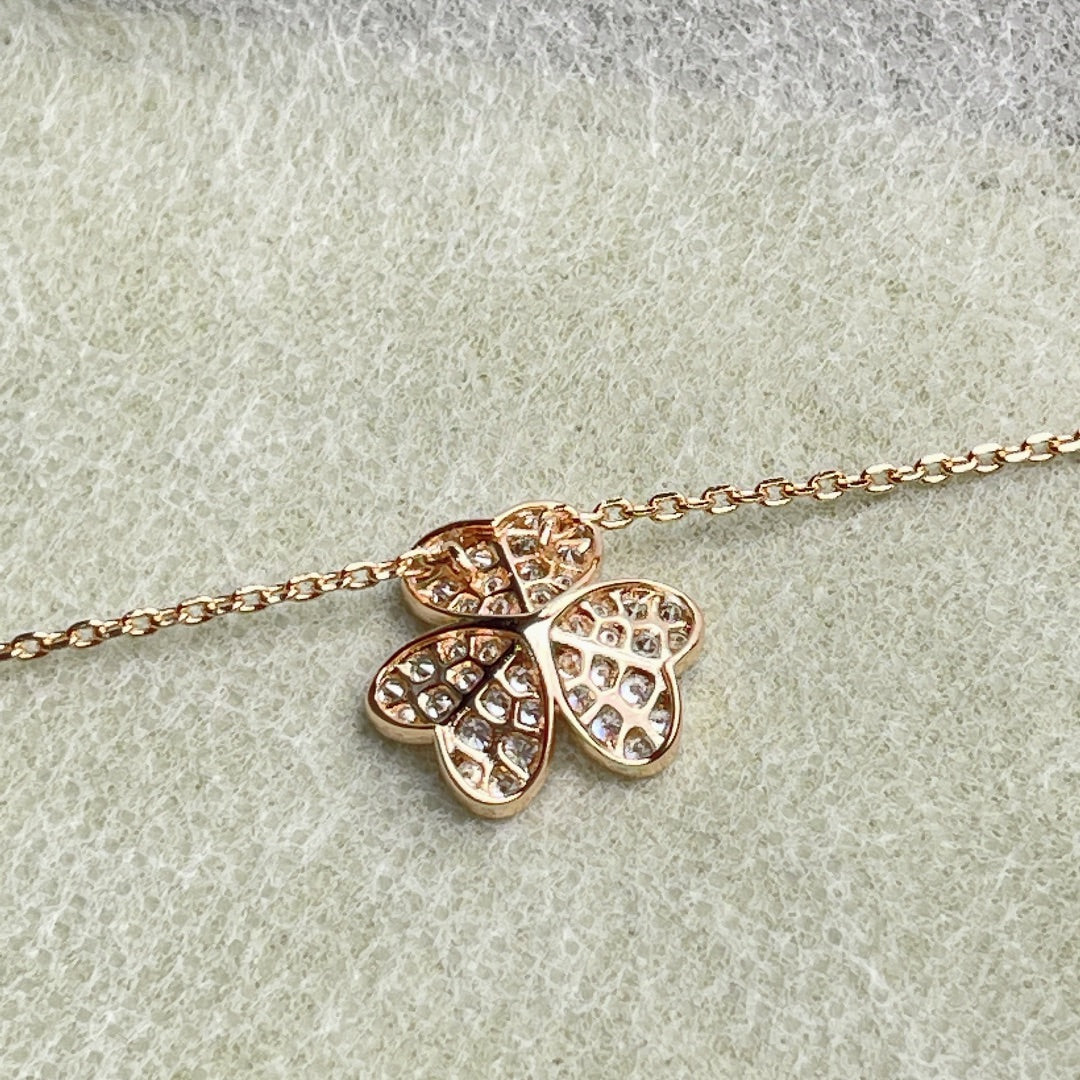 [⭐Maelin]FLOWER DIAMOND NECKLACE