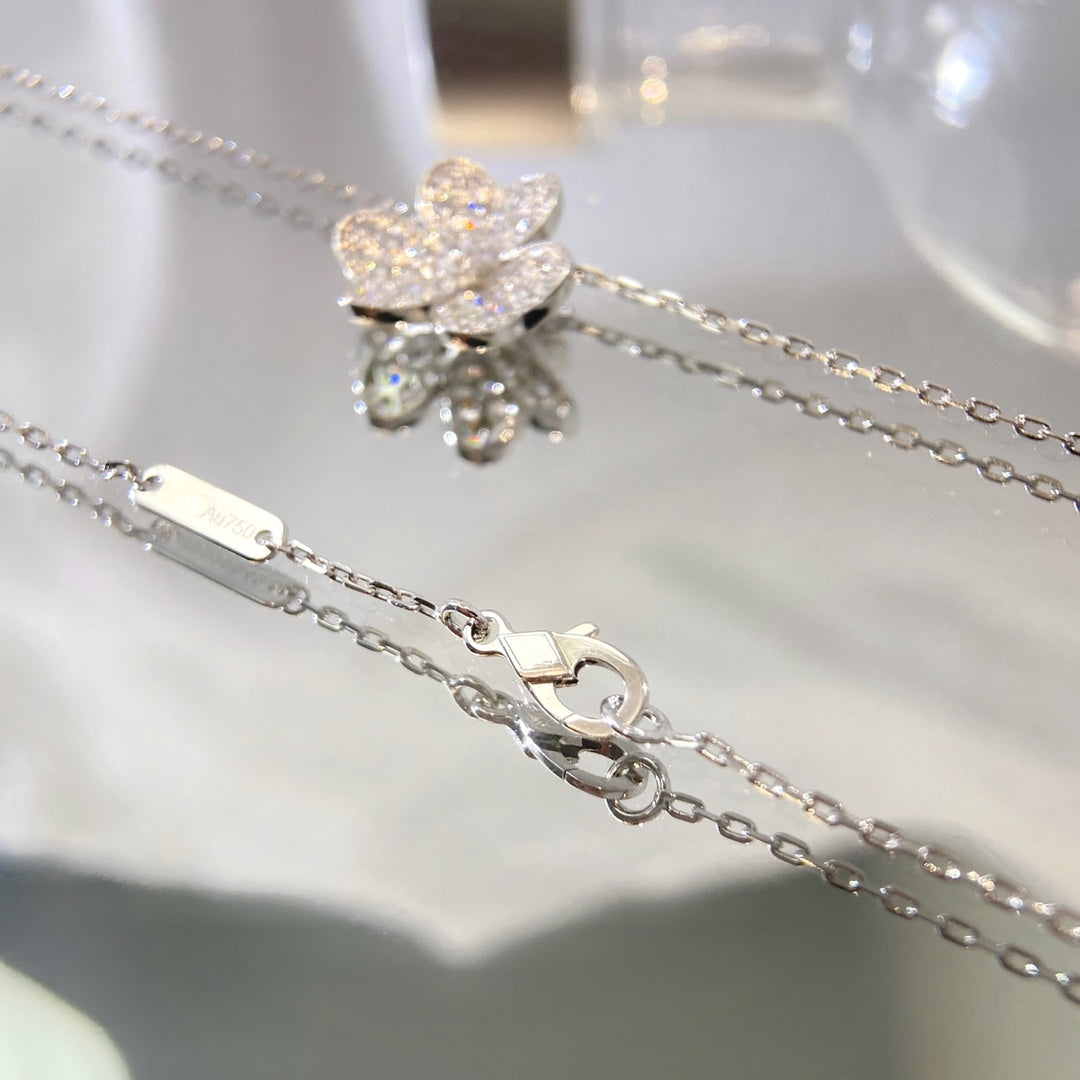 [⭐Maelin]FLOWER DIAMOND NECKLACE