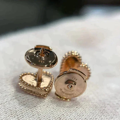 [⭐Maelin]HEART CARNELIAN STUD EARRINGS