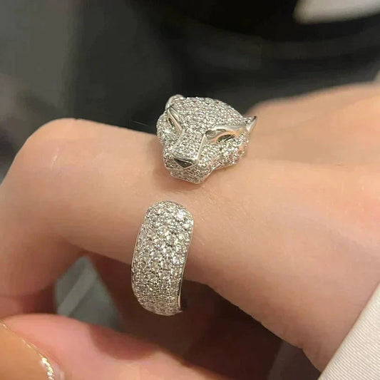 [⭐Maelin]PANTHERE 5.5MM ALL DIAMOND RING