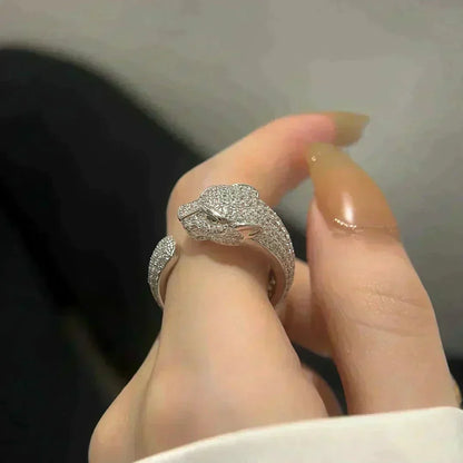 [⭐Maelin]PANTHERE 5.5MM ALL DIAMOND RING