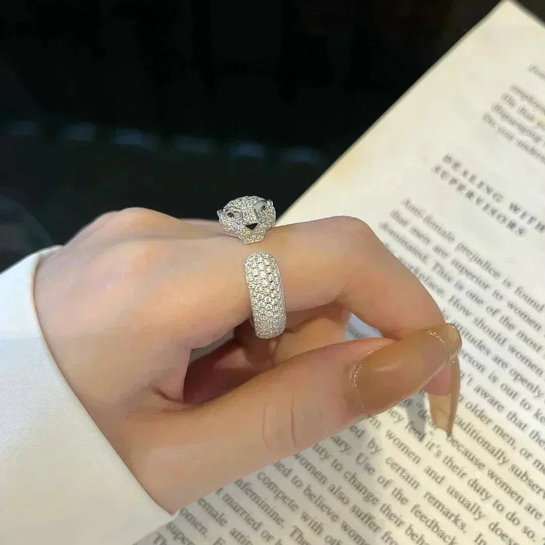 [⭐Maelin]PANTHERE 5.5MM ALL DIAMOND RING