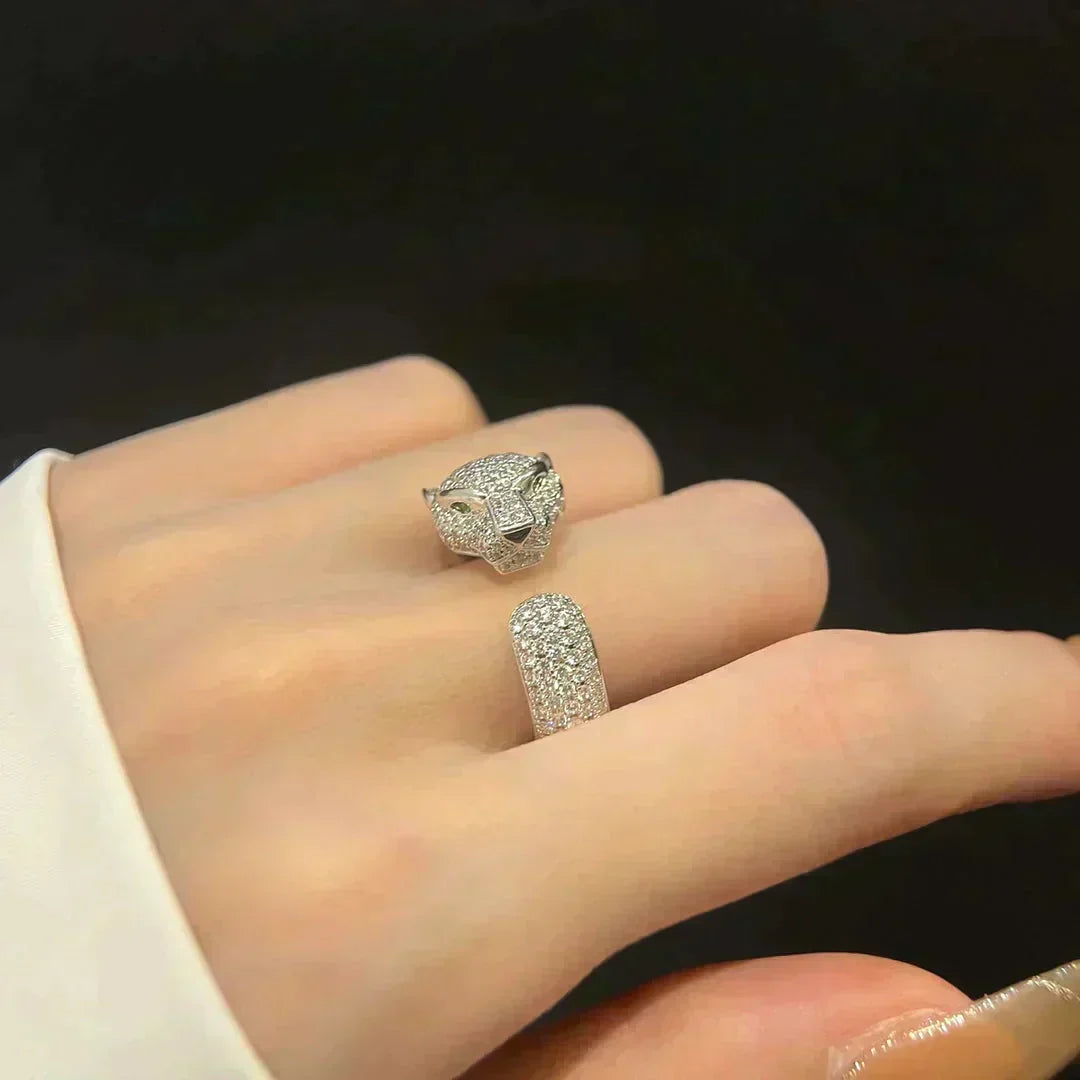 [⭐Maelin]PANTHERE 5.5MM ALL DIAMOND RING