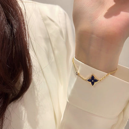 [⭐Maelin]COLOR STAR PINK GOLD DIAMOND BRACELET
