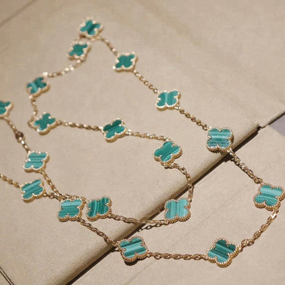 [⭐Maelin]CLOVER 20 MOTIFS MALACHITE GOLD