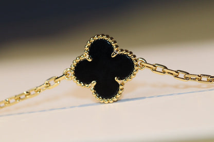 [⭐Maelin]CLOVER 20 MOTIFS ONYX ROSE GOLD