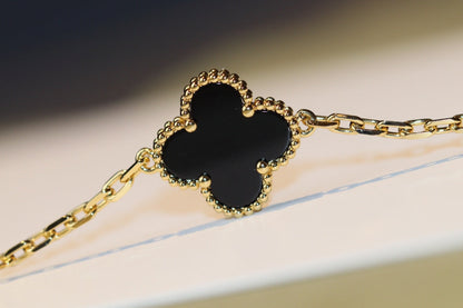 [⭐Maelin]CLOVER 20 MOTIFS ONYX ROSE GOLD