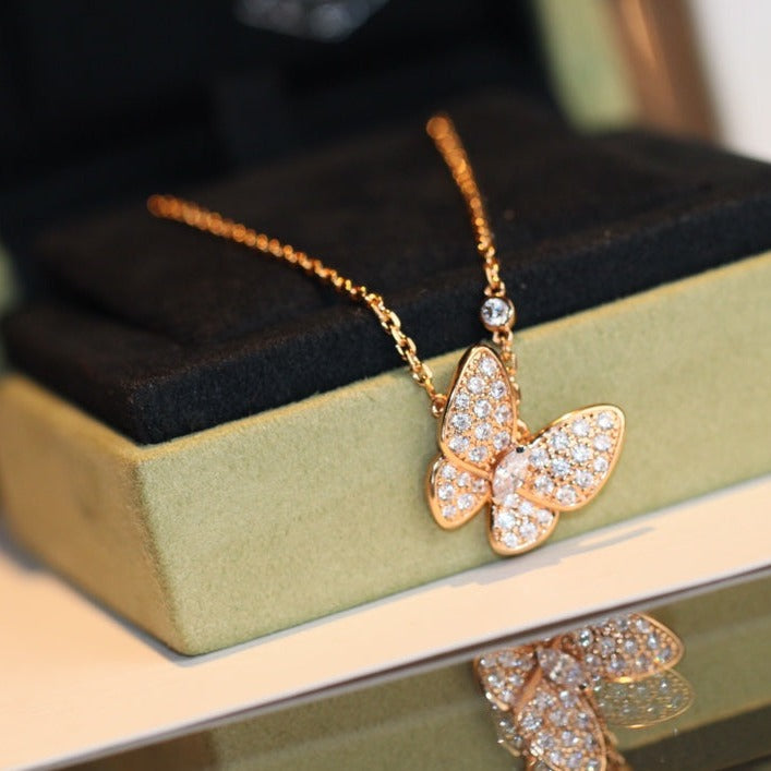 [⭐Maelin]BUTTERFLY DIAMOND NECKLACE