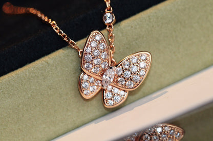 [⭐Maelin]BUTTERFLY DIAMOND NECKLACE