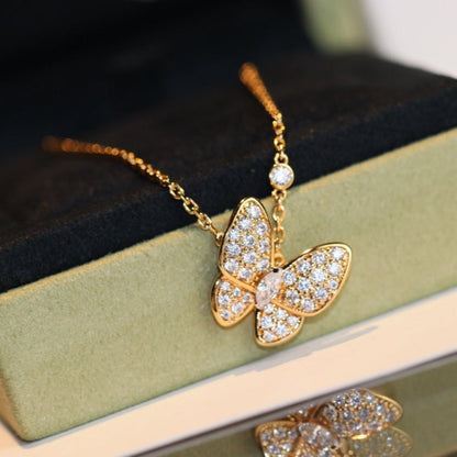 [⭐Maelin]BUTTERFLY DIAMOND NECKLACE