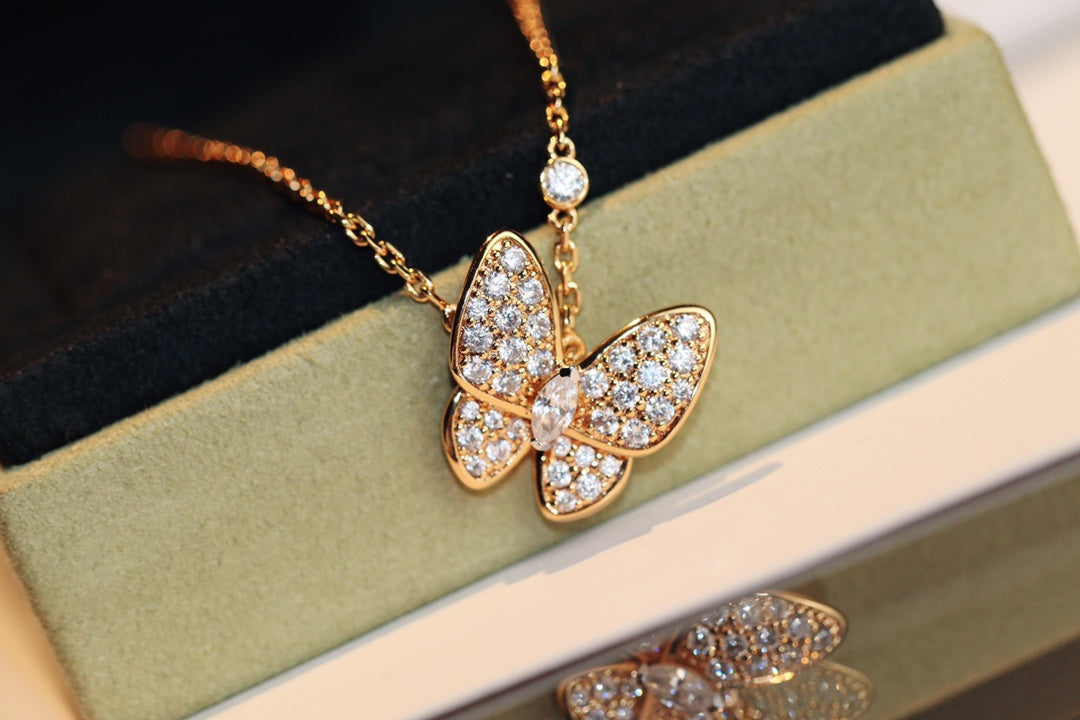 [⭐Maelin]BUTTERFLY DIAMOND NECKLACE
