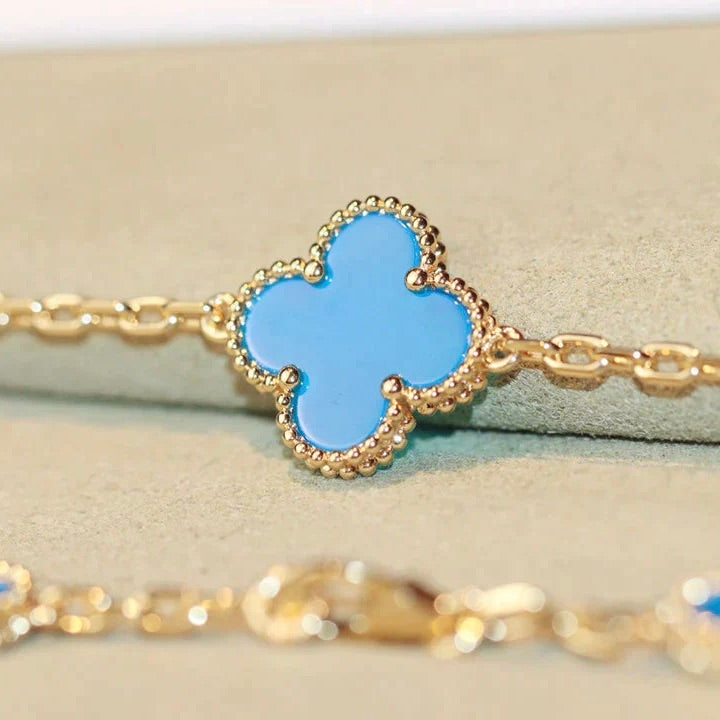 [⭐Maelin]CLOVER 20 MOTIFS TURQUOISE GOLD