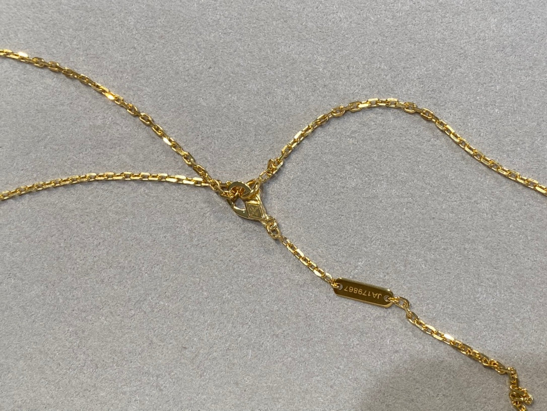 [⭐Maelin]CLOVER 25MM NECKLACE GOLD CARNELIAN