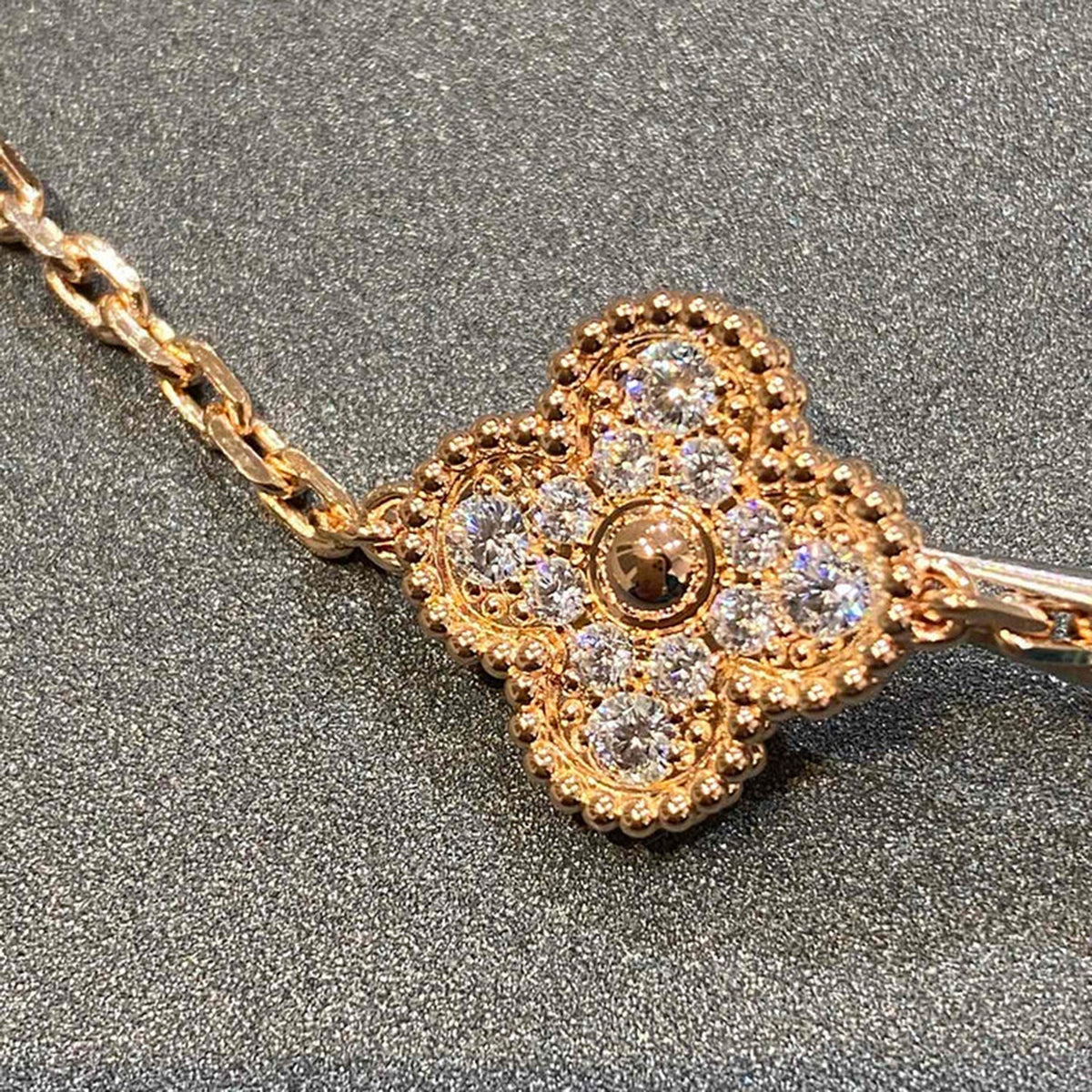 [⭐Maelin] CLOVER 5 MOTIF FULL DIAMOND BRACELET COLLECTION