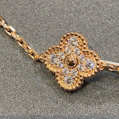 [⭐Maelin] CLOVER 5 MOTIF FULL DIAMOND BRACELET COLLECTION