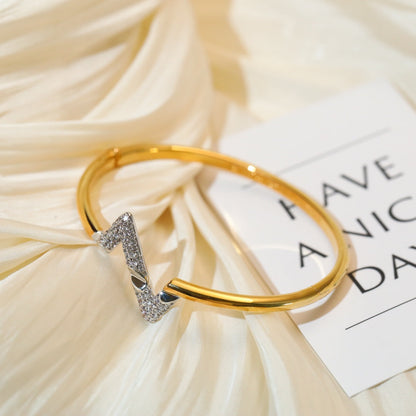[⭐Maelin]VOLTE UPSITE DOWN GOLD DIAMOND BRACELET