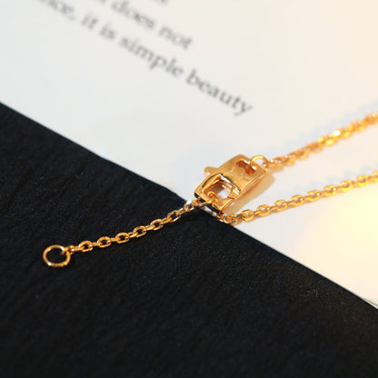 [⭐Maelin]STAR AND SUN DIAMOND PINK GOLD NECKLACE