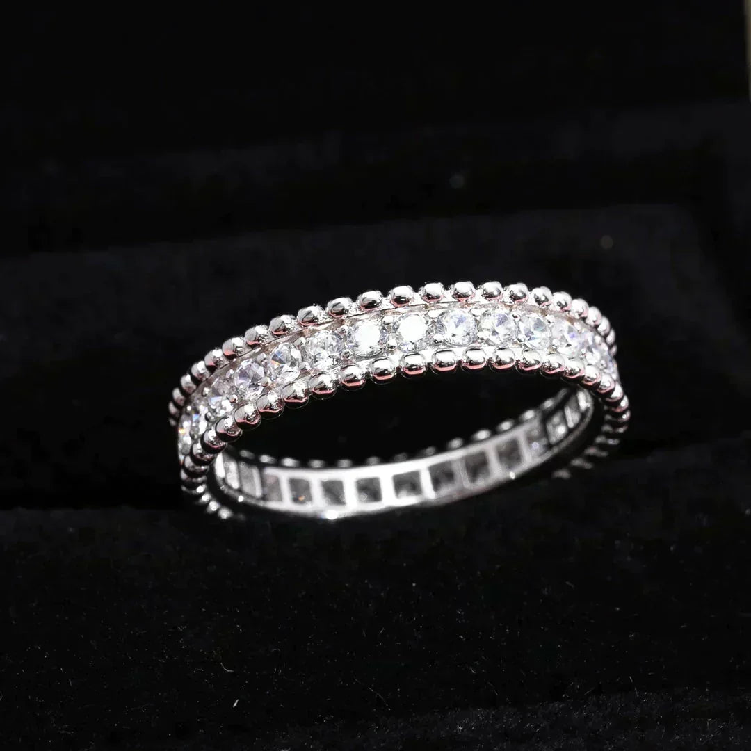 [⭐Maelin]PERLEE DIAMOND SILVER RING